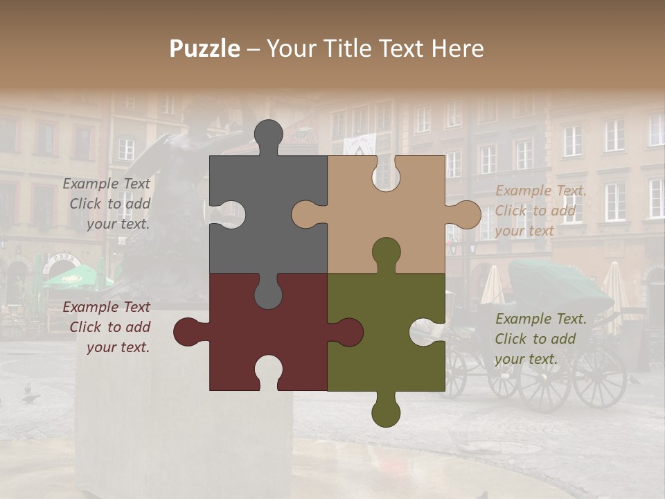 City Center Of Warsaw, Poland PowerPoint Template