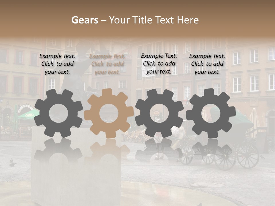 City Center Of Warsaw, Poland PowerPoint Template