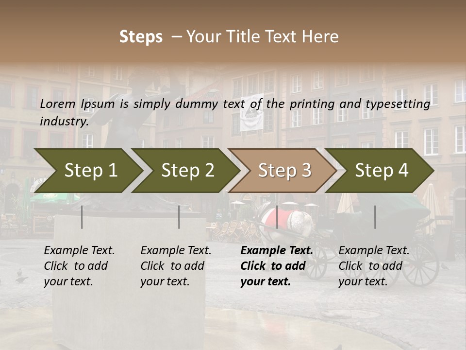 City Center Of Warsaw, Poland PowerPoint Template