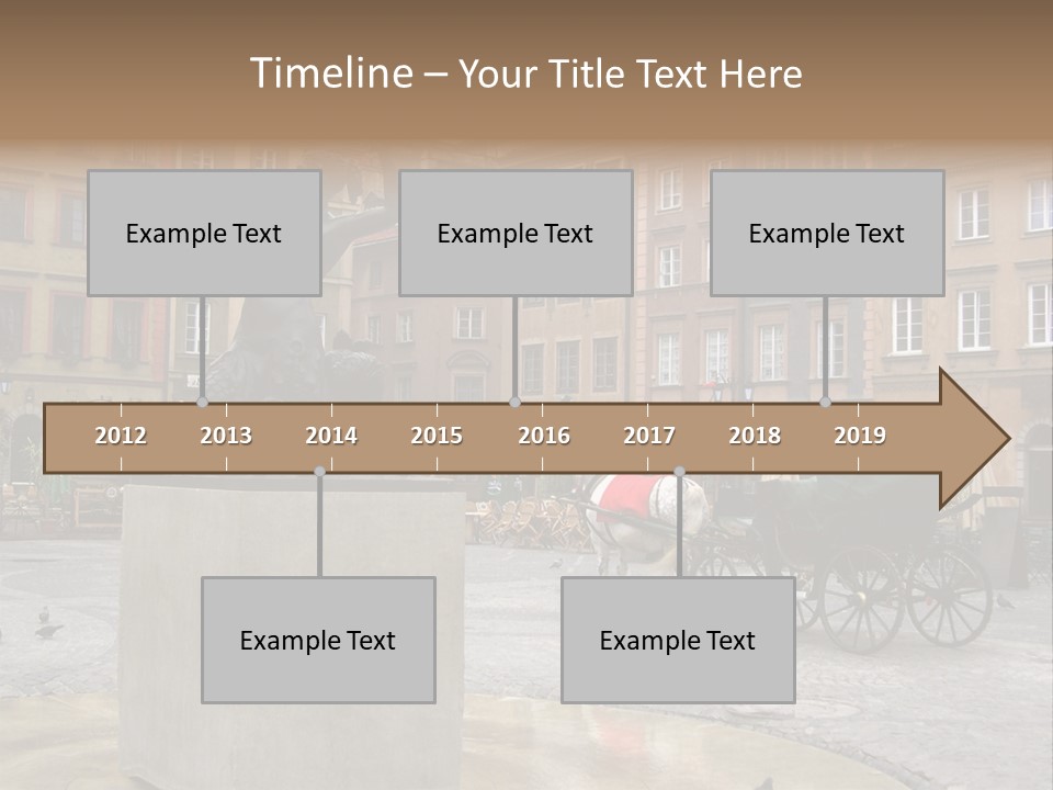 City Center Of Warsaw, Poland PowerPoint Template