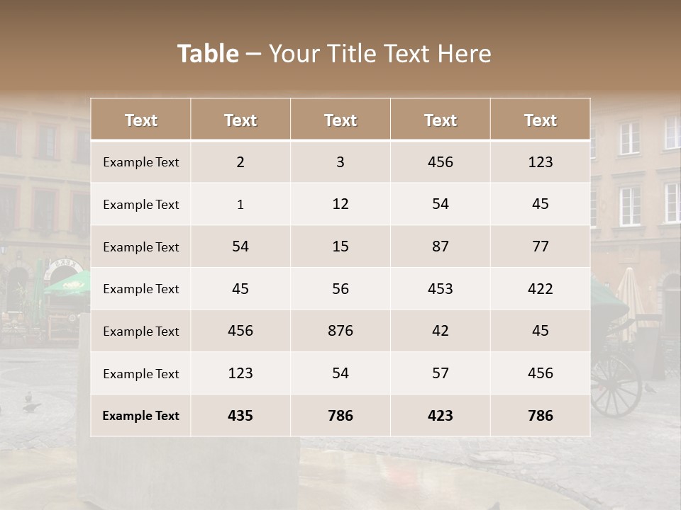 City Center Of Warsaw, Poland PowerPoint Template