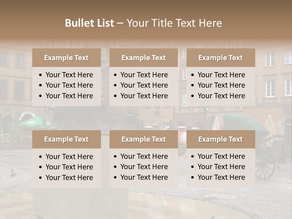 City Center Of Warsaw, Poland PowerPoint Template