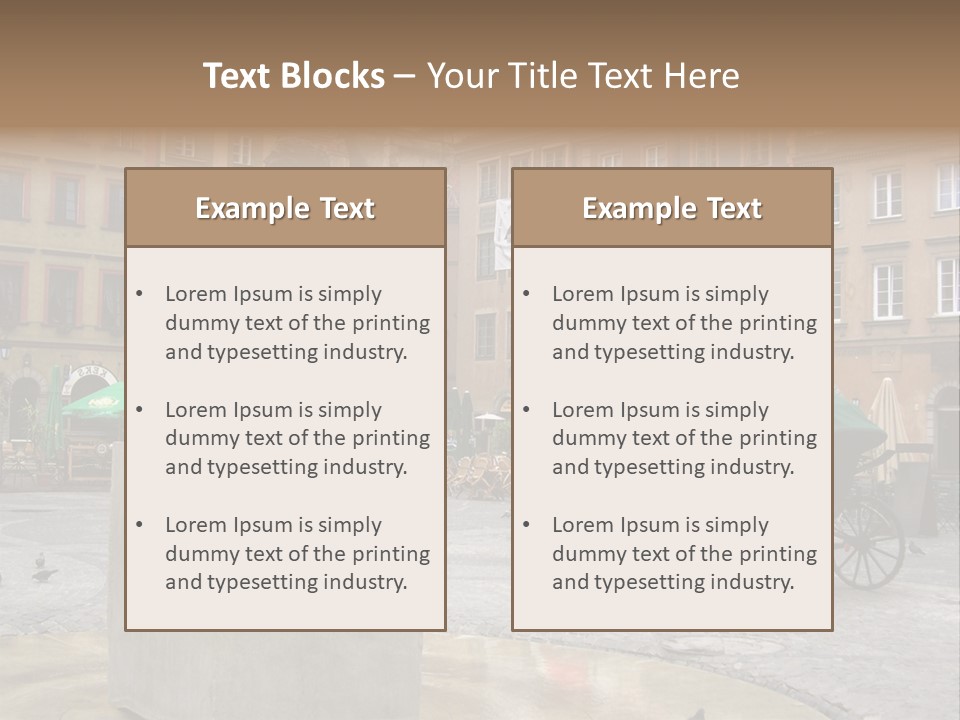 City Center Of Warsaw, Poland PowerPoint Template