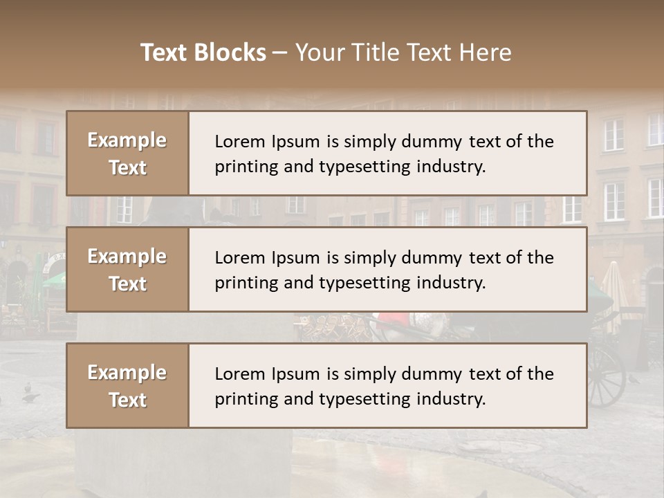 City Center Of Warsaw, Poland PowerPoint Template