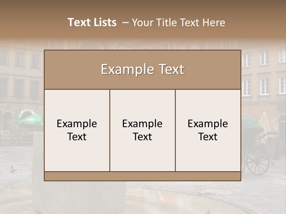 City Center Of Warsaw, Poland PowerPoint Template
