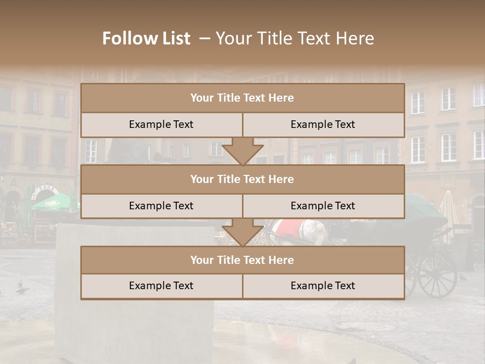 City Center Of Warsaw, Poland PowerPoint Template