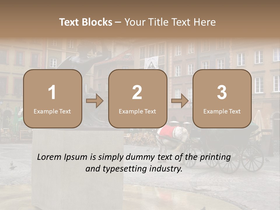 City Center Of Warsaw, Poland PowerPoint Template