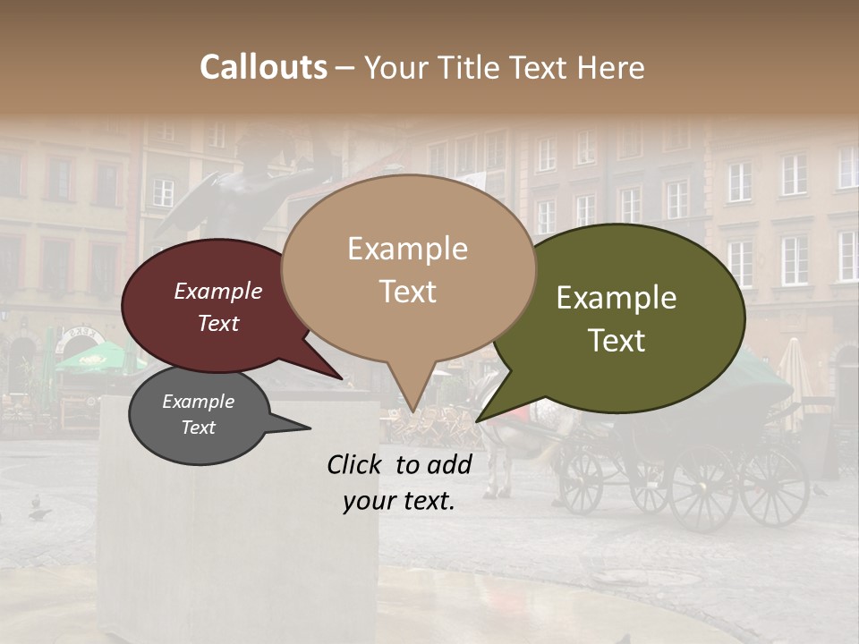 City Center Of Warsaw, Poland PowerPoint Template