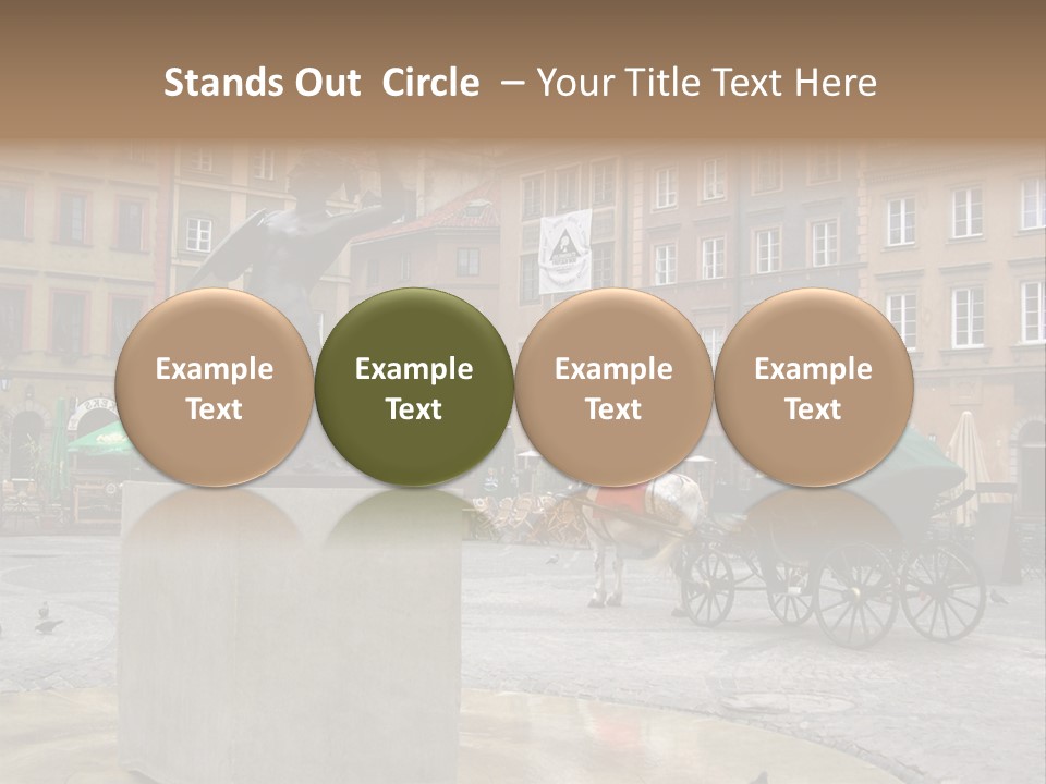 City Center Of Warsaw, Poland PowerPoint Template