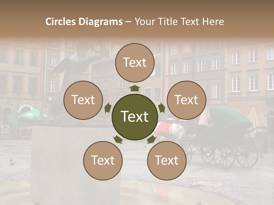 City Center Of Warsaw, Poland PowerPoint Template