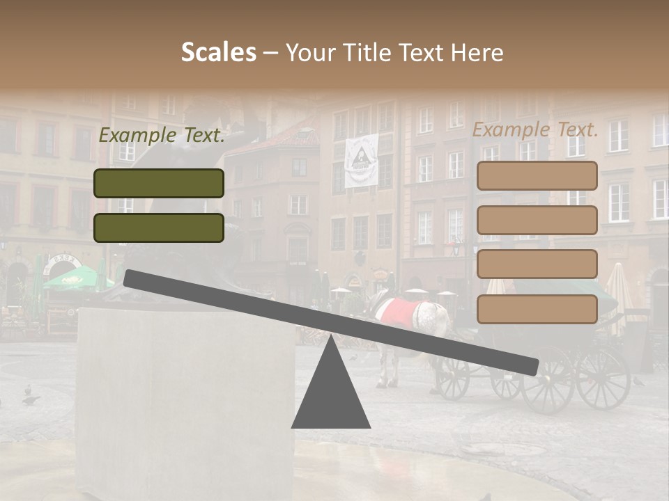 City Center Of Warsaw, Poland PowerPoint Template