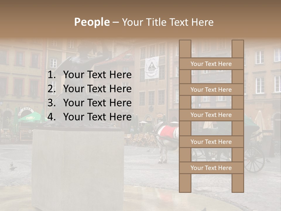 City Center Of Warsaw, Poland PowerPoint Template