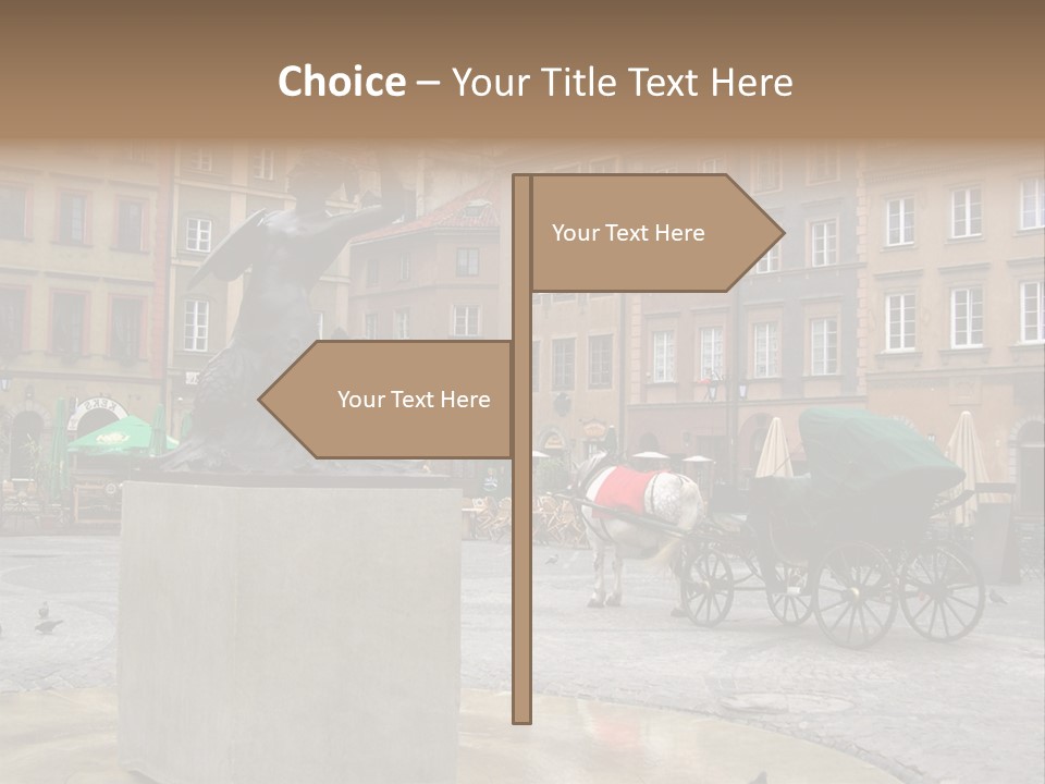 City Center Of Warsaw, Poland PowerPoint Template