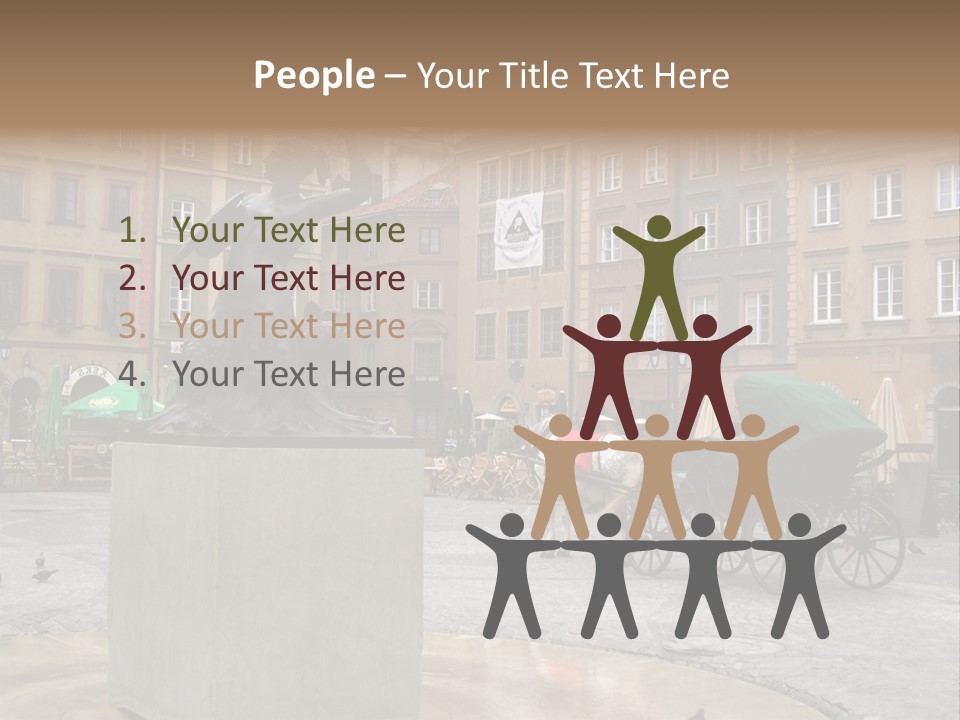 City Center Of Warsaw, Poland PowerPoint Template