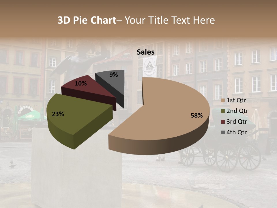 City Center Of Warsaw, Poland PowerPoint Template