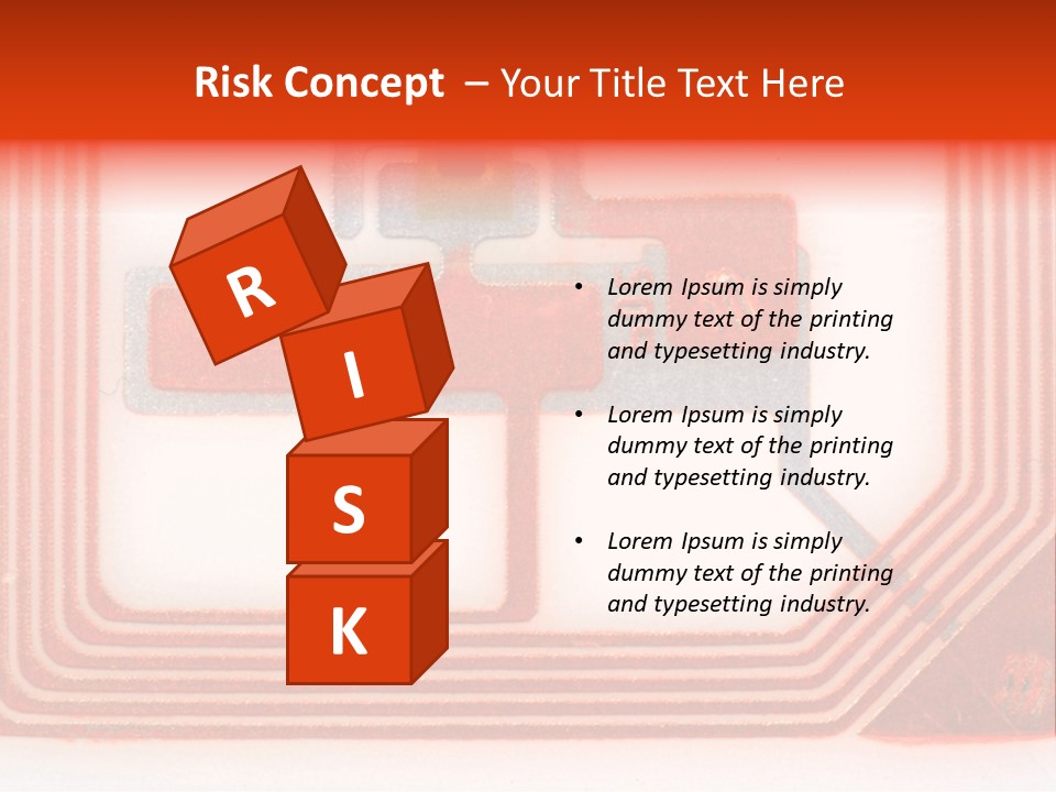 Close Up Pictures Of A Rfid Tag Showing The Chip And Antennas PowerPoint Template