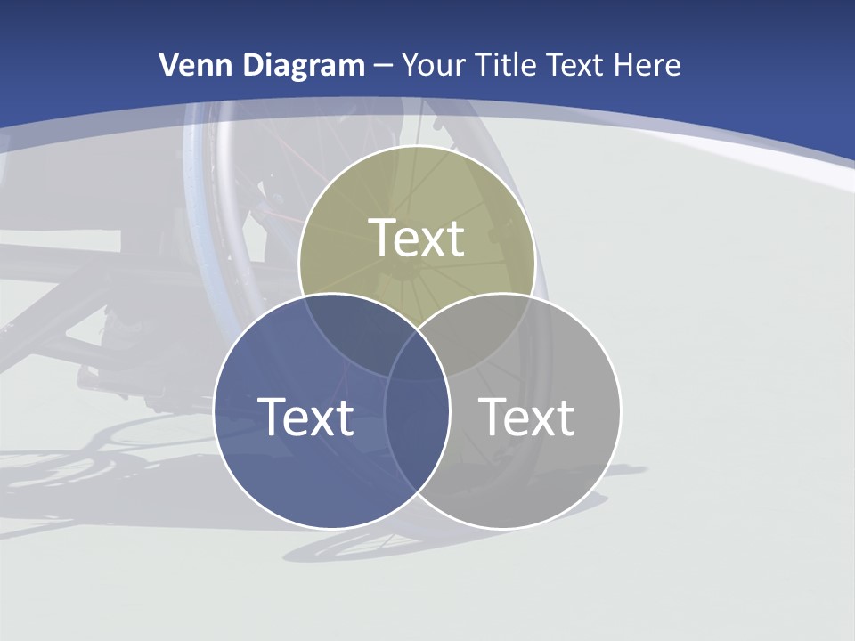 A Wheelchair Bound Athlete On The Tennis Court - Showing The Angle Of The Wheel And The Tennis Ball Being Held In PowerPoint Template