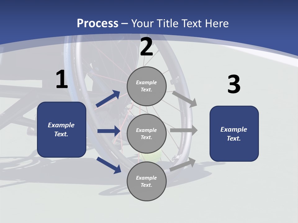 A Wheelchair Bound Athlete On The Tennis Court - Showing The Angle Of The Wheel And The Tennis Ball Being Held In PowerPoint Template