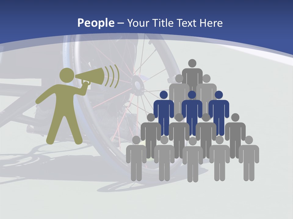 A Wheelchair Bound Athlete On The Tennis Court - Showing The Angle Of The Wheel And The Tennis Ball Being Held In PowerPoint Template