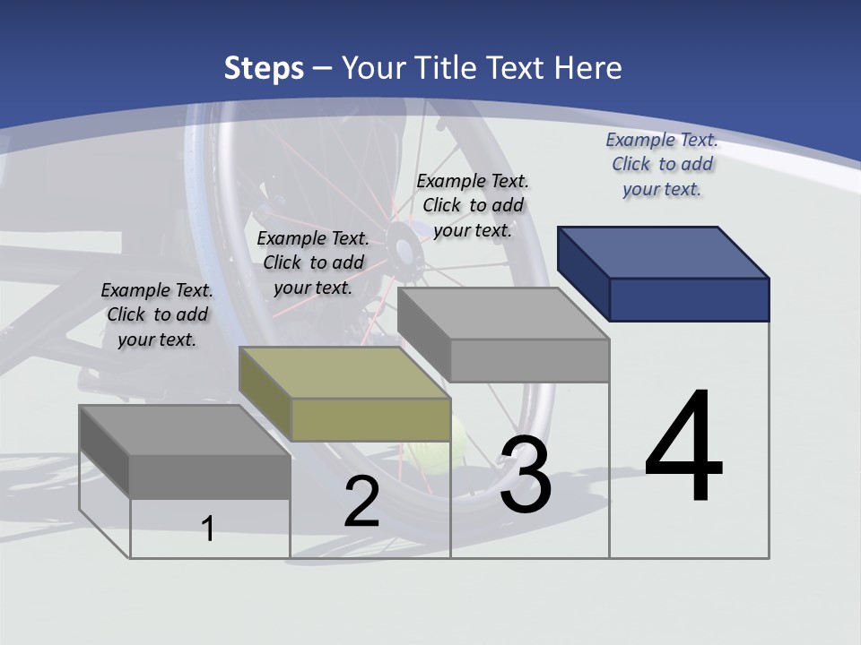 A Wheelchair Bound Athlete On The Tennis Court - Showing The Angle Of The Wheel And The Tennis Ball Being Held In PowerPoint Template