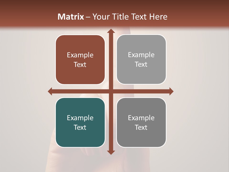 Business Handshake Over Blurry Background PowerPoint Template