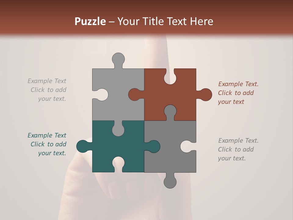 Business Handshake Over Blurry Background PowerPoint Template