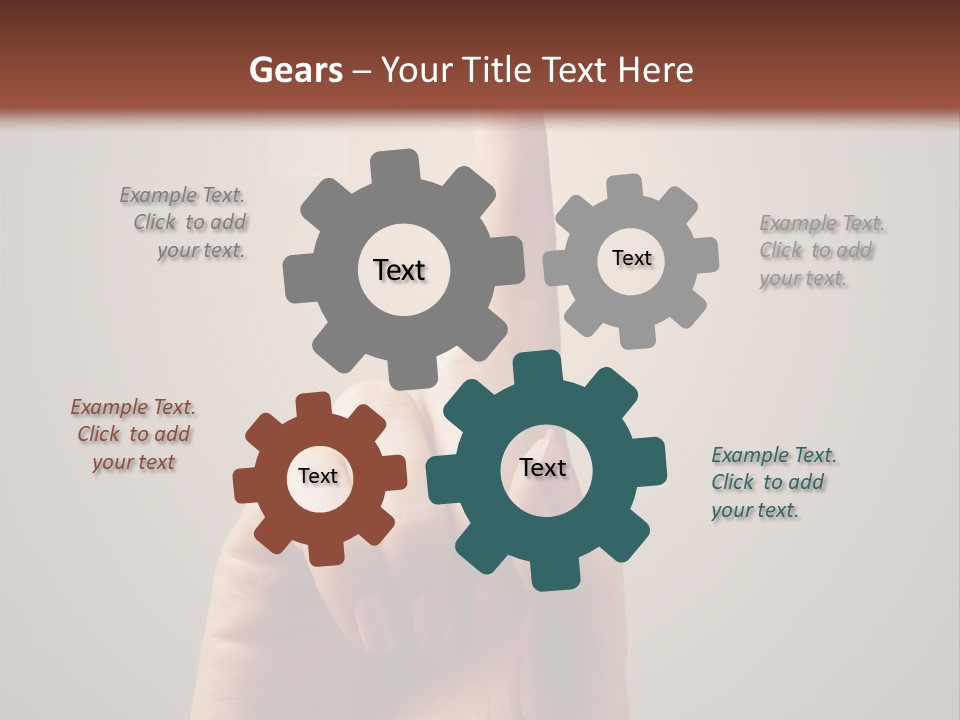 Business Handshake Over Blurry Background PowerPoint Template