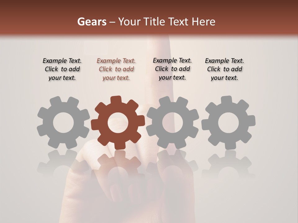 Business Handshake Over Blurry Background PowerPoint Template