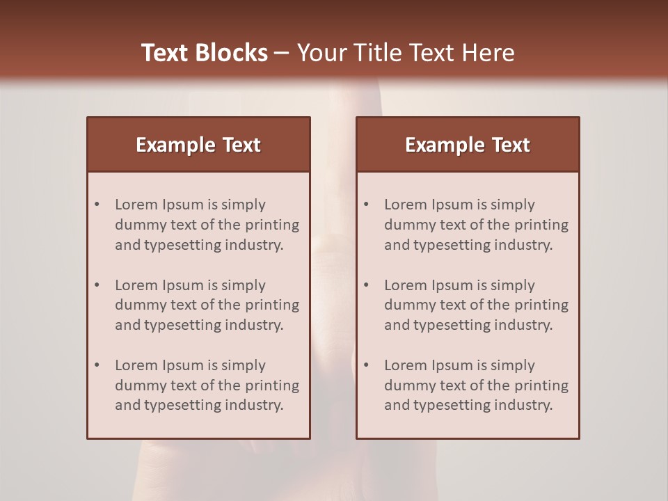 Business Handshake Over Blurry Background PowerPoint Template