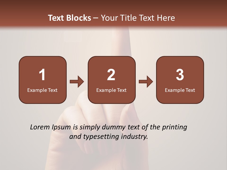 Business Handshake Over Blurry Background PowerPoint Template