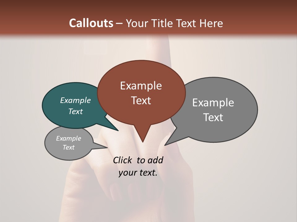 Business Handshake Over Blurry Background PowerPoint Template
