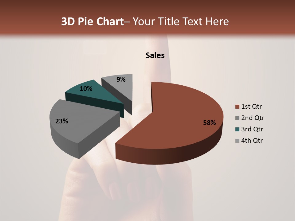 Business Handshake Over Blurry Background PowerPoint Template