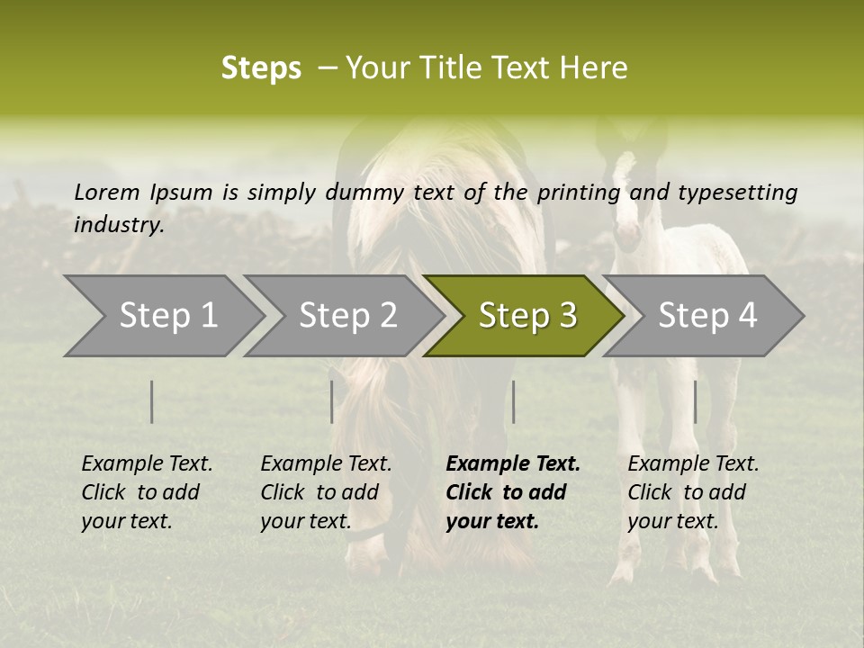 Horse And Foal PowerPoint Template