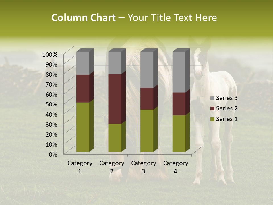 Horse And Foal PowerPoint Template