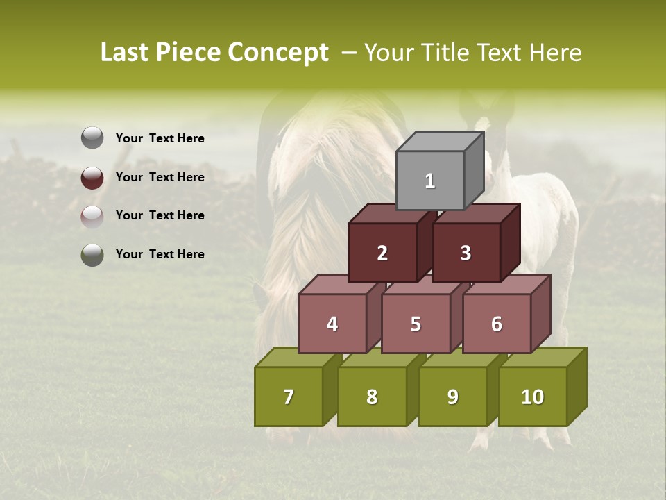 Horse And Foal PowerPoint Template