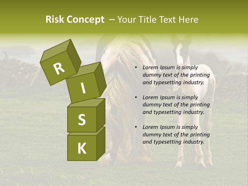 Horse And Foal PowerPoint Template