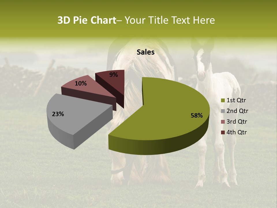 Horse And Foal PowerPoint Template
