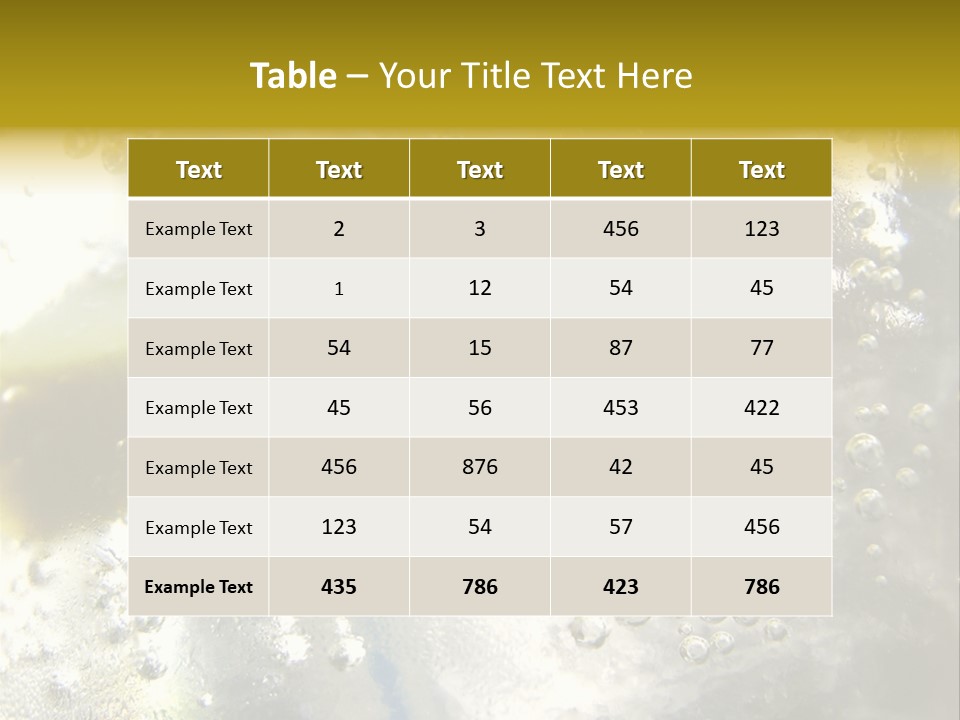 Close Up Of Lemon Slice In Liquid And Bubbles PowerPoint Template