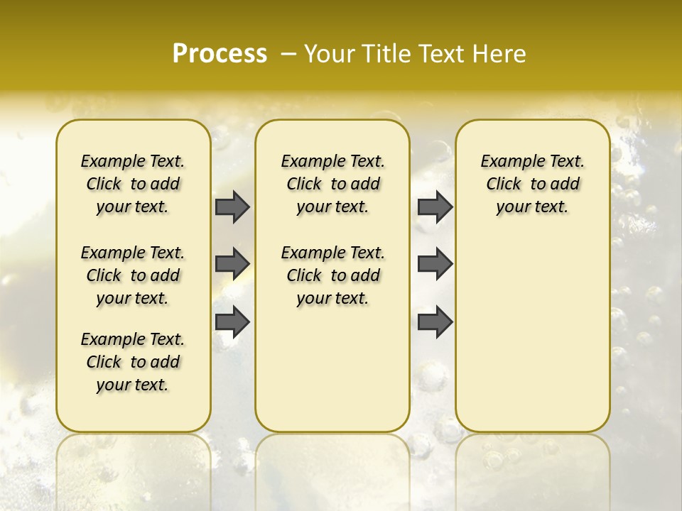 Close Up Of Lemon Slice In Liquid And Bubbles PowerPoint Template