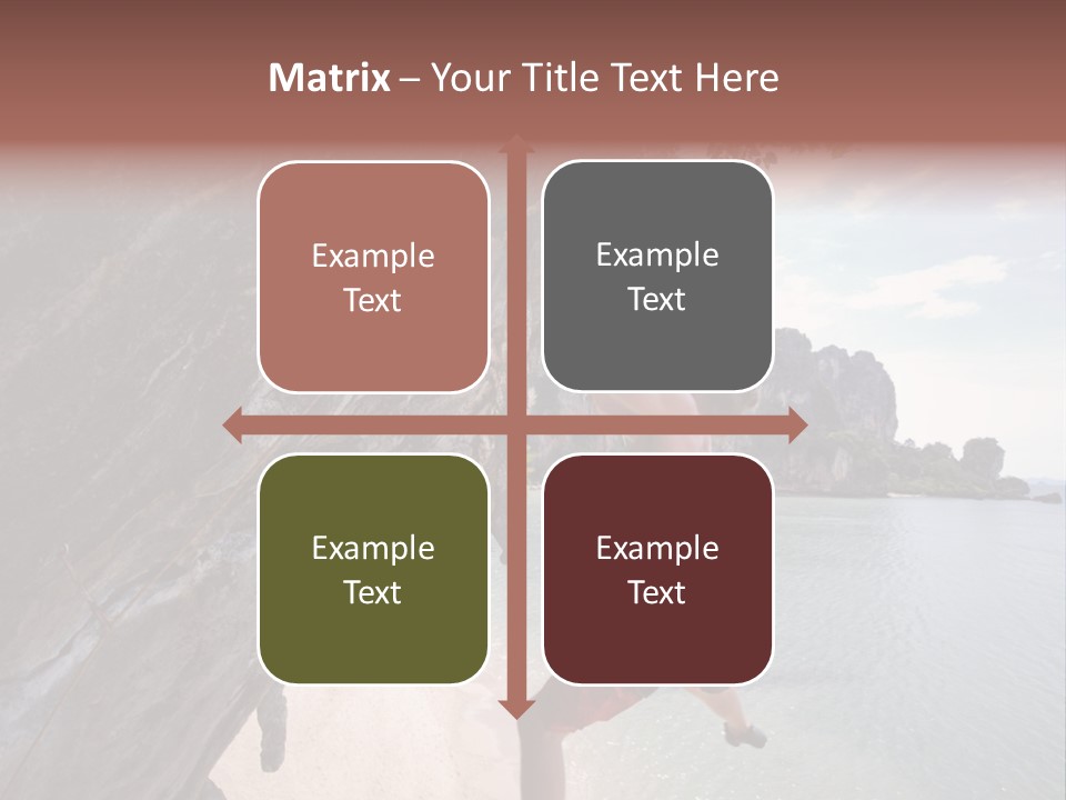 Climbing Tonsi Thailand PowerPoint Template