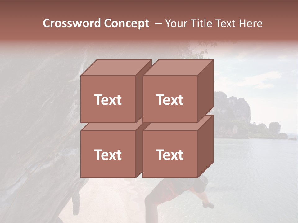 Climbing Tonsi Thailand PowerPoint Template