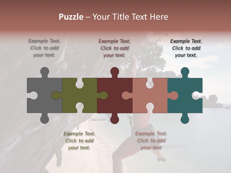 Climbing Tonsi Thailand PowerPoint Template