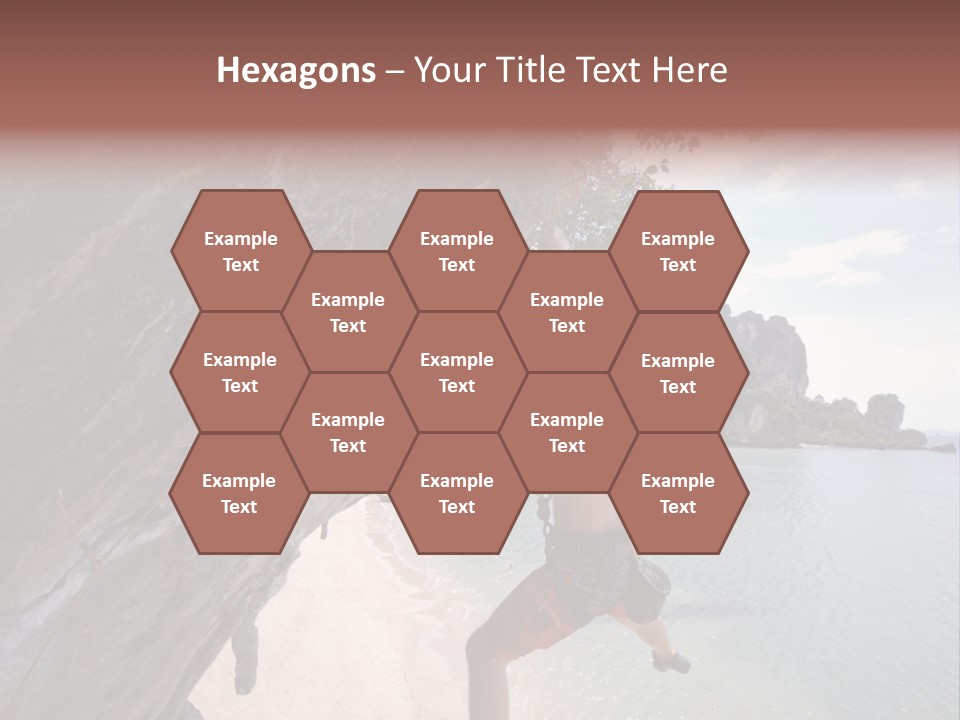 Climbing Tonsi Thailand PowerPoint Template