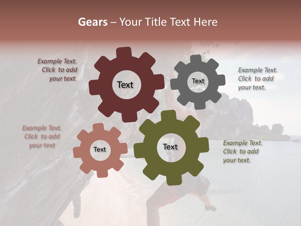 Climbing Tonsi Thailand PowerPoint Template