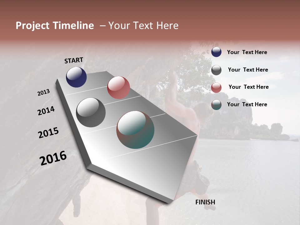 Climbing Tonsi Thailand PowerPoint Template