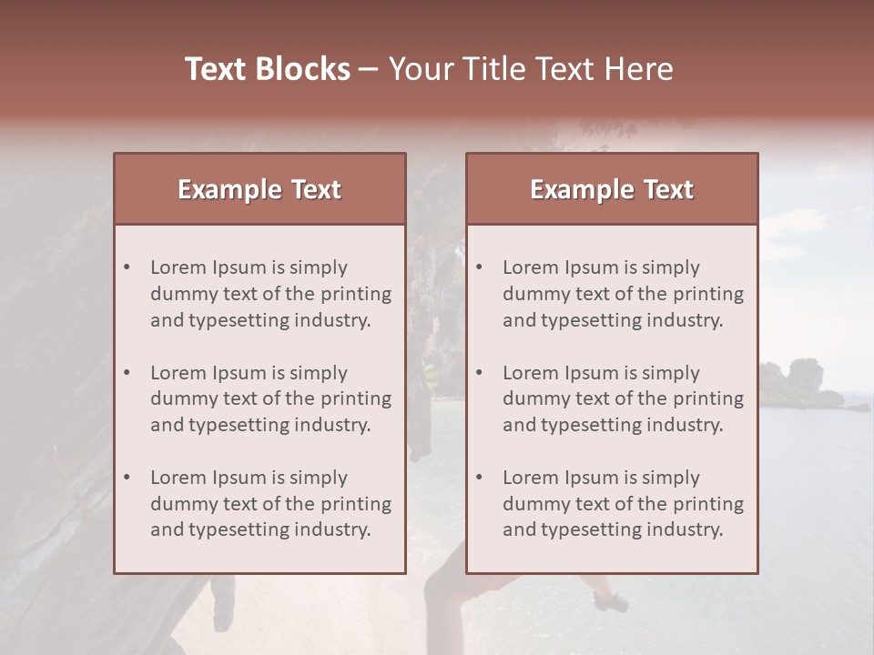 Climbing Tonsi Thailand PowerPoint Template