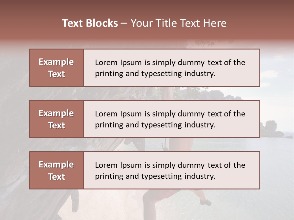 Climbing Tonsi Thailand PowerPoint Template
