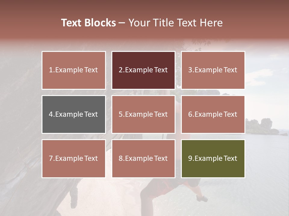 Climbing Tonsi Thailand PowerPoint Template