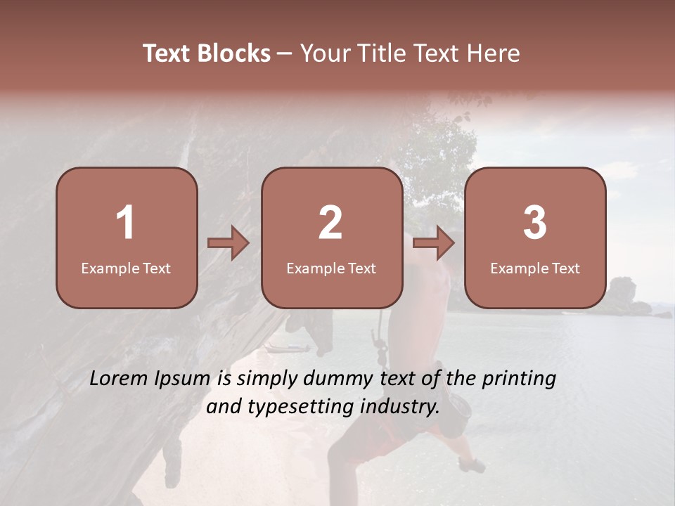 Climbing Tonsi Thailand PowerPoint Template