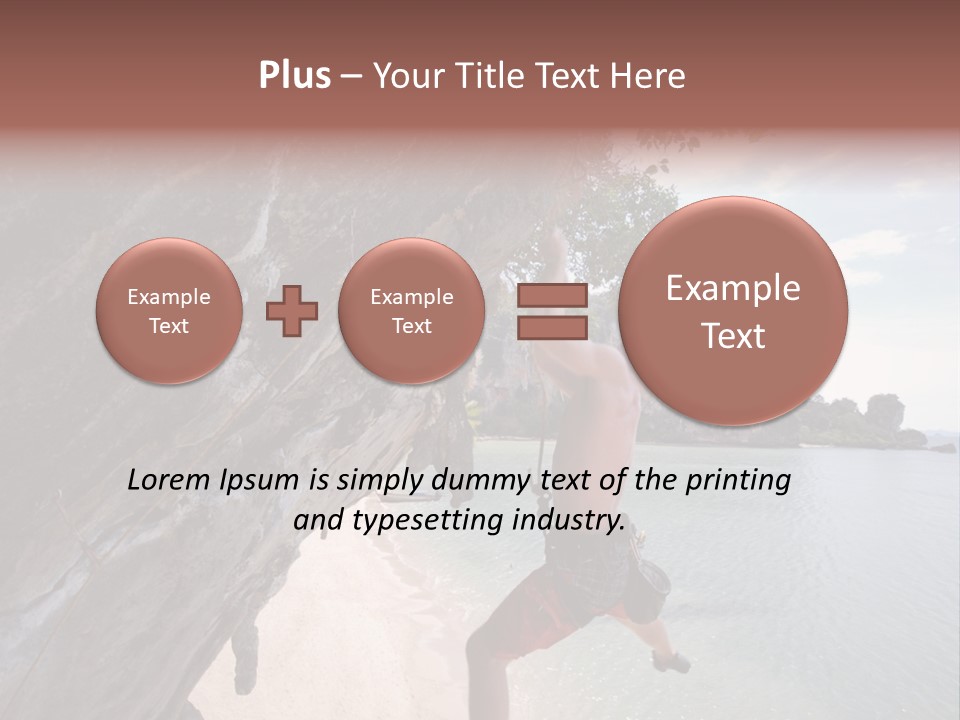 Climbing Tonsi Thailand PowerPoint Template